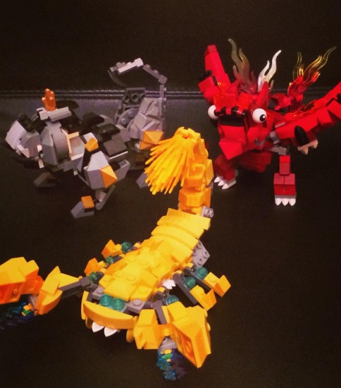 [LEGO Mixels] 朱雀, 饕餮, 沙蝎, 同色三合一